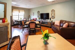 A common room at Haywood Post Acute