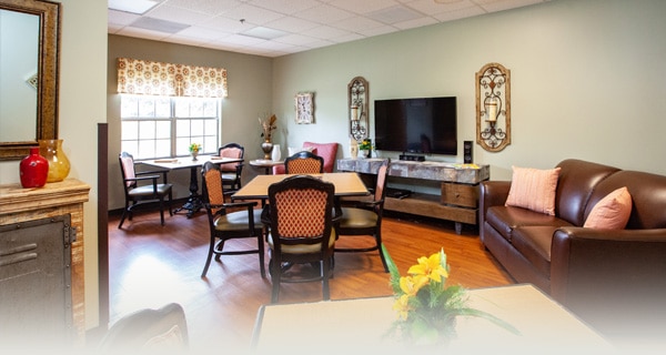 Haywood Post Acute living room